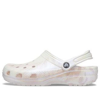 Sabots Crocs Classic Marble « Blanc Rose » 207363-6PS