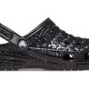 Sabots Crocs Classic Metallic Crocskin « Noir » 209093-040