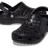 Sabots Crocs Classic Metallic Crocskin « Noir » 209093-040