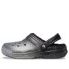 Sabots Crocs Classic à paillettes « Noir Argent » 205842-067