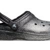 Sabots Crocs Classic à paillettes « Noir Argent » 205842-067