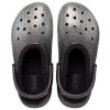 Sabots Crocs Classic à paillettes « Noir Argent » 205842-067
