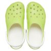 Sabots Crocs Classic phosphorescents « Vert citron blanc » 209101-3UH