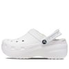 Sabots Crocs Classic à plateforme doublée (femmes) « Blanc » 207938-100