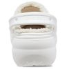 Sabots Crocs Classic à plateforme doublée (femmes) « Blanc » 207938-100