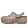 Sabots Crocs Classic à plateforme doublée (femmes) « Mushroom » 207938-195