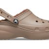 Sabots Crocs Classic à plateforme doublée (femmes) « Mushroom » 207938-195