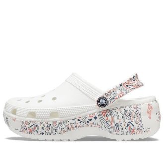 Sabots Crocs Classic Platform Americana Paisley (femmes) « Blanc » 207337-94S