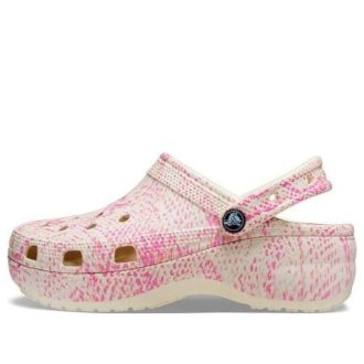 Sabots Crocs Classic Platform imprimé serpent (femmes) « Rose » 207328-2Y3