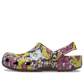 Sabots Crocs Classic Retro Floral « Jaune Rose » 208954-6WF