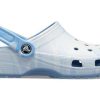 Sabots Crocs Classic, sandales unisexes bleues, modèle A205453-44O