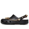 Sabots Crocs Classic Tiara (femmes) « Black Gold » 209684-001
