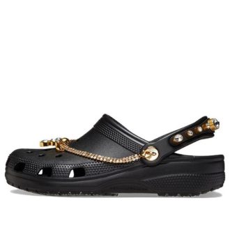 Sabots Crocs Classic Tiara (femmes) « Black Gold » 209684-001