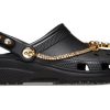 Sabots Crocs Classic Tiara (femmes) « Black Gold » 209684-001