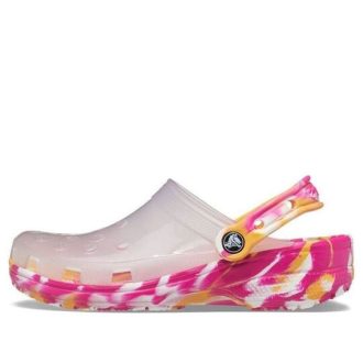 Sabots Crocs Classic Translucide Marbré « Rose Transparent » 207407-94S