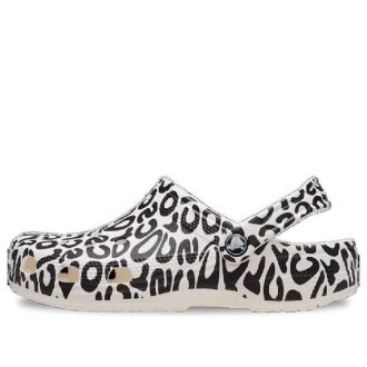 Sabots Crocs Classic Warped Logo « Blanc Noir » 210805-100