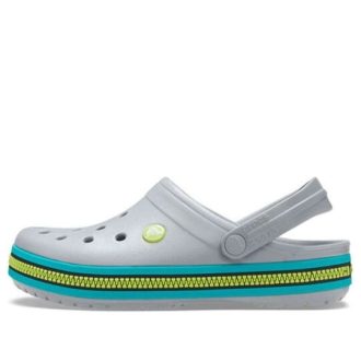 Sabots Crocs Crocband à fermeture éclair « Gris Aqua » 206594-0GV