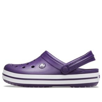 Sabots Crocs Crocband « Violet et blanc » 11016-55Y