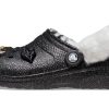Sabots Crocs Disco Classic à paillettes et doublure « Noir et blanc » 208075-0ZS
