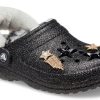 Sabots Crocs Disco Classic à paillettes et doublure « Noir et blanc » 208075-0ZS
