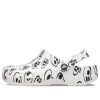 Sabots Crocs (femmes) Classic Skull Print « Blanc Noir » 208993-103