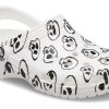 Sabots Crocs (femmes) Classic Skull Print « Blanc Noir » 208993-103