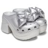 Sabots Crocs (femmes) Siren Metallic Bow « Argent » 210050-0P1