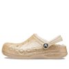 Sabots Crocs (GS) Baya doublés à paillettes « Doré » 207656-11S