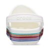 Sabots Crocs (GS) Bayaband Rainbow Glitter « Blanc Rouge » 209731-100