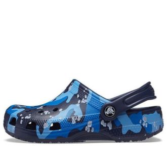 Sabots Crocs (GS) Classic Camo « Bleu Noir » 207594-4HQ