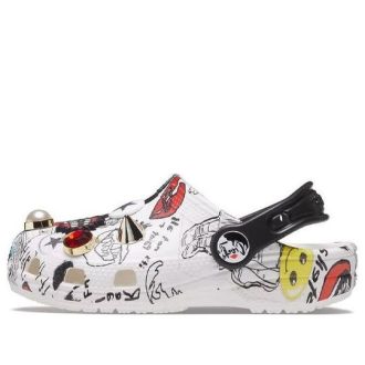 Sabots Crocs (GS) Classic Cruella « Blanc Noir » 207397-100