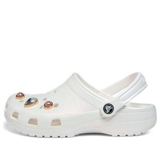Sabots Crocs (GS) Classic Crystals « Blanc » 208435-100
