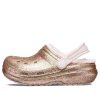 Sabots Crocs (GS) Classic doublés à paillettes « Or rose » 207462-2UB