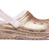 Sabots Crocs (GS) Classic doublés à paillettes « Or rose » 207462-2UB