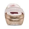 Sabots Crocs (GS) Classic doublés à paillettes « Or rose » 207462-2UB