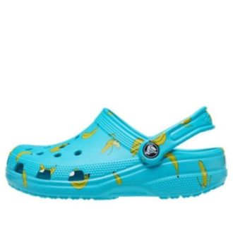 Sabots Crocs (GS) Classic Food Print « Digital Aqua » 207150-4SL