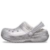 Sabots Crocs (GS) Classic Glitter Lined « Gris argenté » 205937-00N