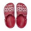Sabots Crocs (GS) Classic Holiday Sweater « Rouge et blanc » 209221-90H