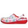 Sabots Crocs (GS) Classic Lined Elevated Sweethearts « Rouge et blanc » 207738-119
