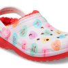 Sabots Crocs (GS) Classic Lined Elevated Sweethearts « Rouge et blanc » 207738-119