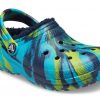 Sabots Crocs (GS) Classic Lined Marbled « Blue Tie Dye » 207238-4HQ