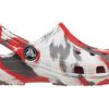 Sabots Crocs (GS) Classic Marbled « Blanc Rouge Gris » 207002-884