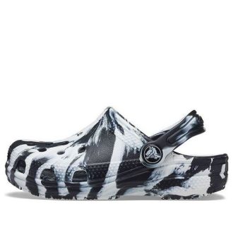 Sabots Crocs (GS) Classic Marbled « Noir et blanc » 207002-103