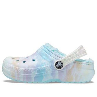 Sabots Crocs (GS) Classic Out of the World doublés « Bleu multicolore » 207322-90H