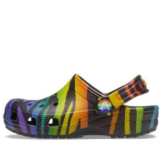 Sabots Crocs (GS) Classic Seasonal Print « Black Multi » 207345-0C4