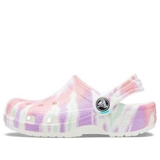 Sabots Crocs (GS) Classic Tie-Dye Graphic « Blanc Multi » 205451-6SN