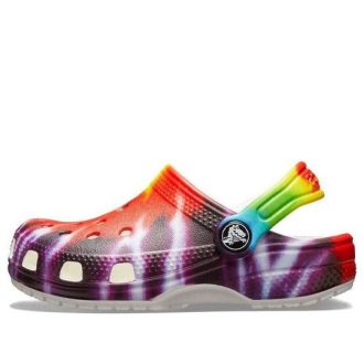 Sabots Crocs (GS) Classic Tie Dye Graphic « Violet Rouge » 205451-90H