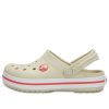 Sabots Crocs (GS) Crocband « Beige Rouge » 204537-1AS