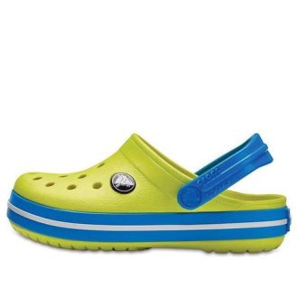 Sabots Crocs (GS) Crocband à bout rond « Jaune Bleu » 204537-73E
