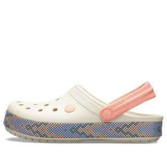 Sabots Crocs (GS) Crocband Gallery « Blanc Rose » 205166-1AS